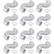 Ipower 10 inch ducting 25 feet long + pair of clams, 12 pack GLDUCT10X25CX12 - alternate 1